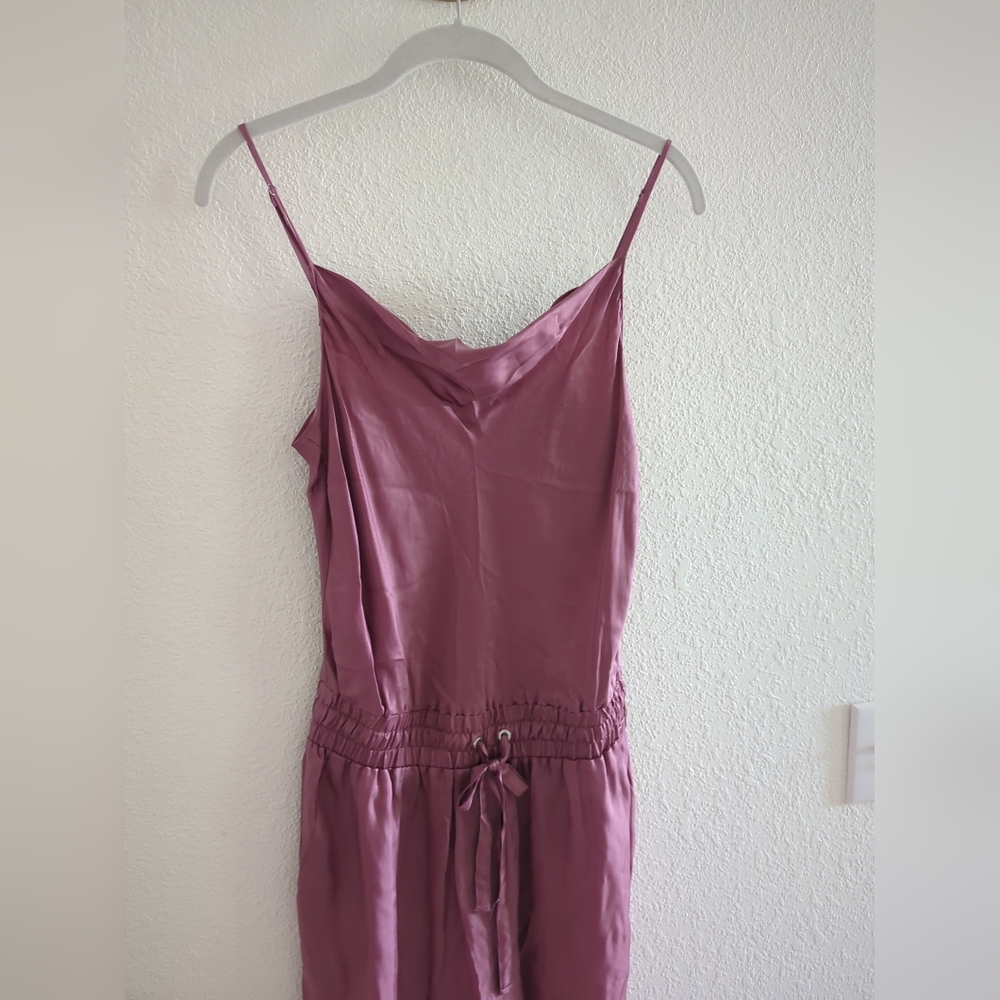 Cinq à Sept Women's Sleeveless Cinch Waist Tapered Leg Jumpsuit Size S Pink Nwot - Picture 4 of 9